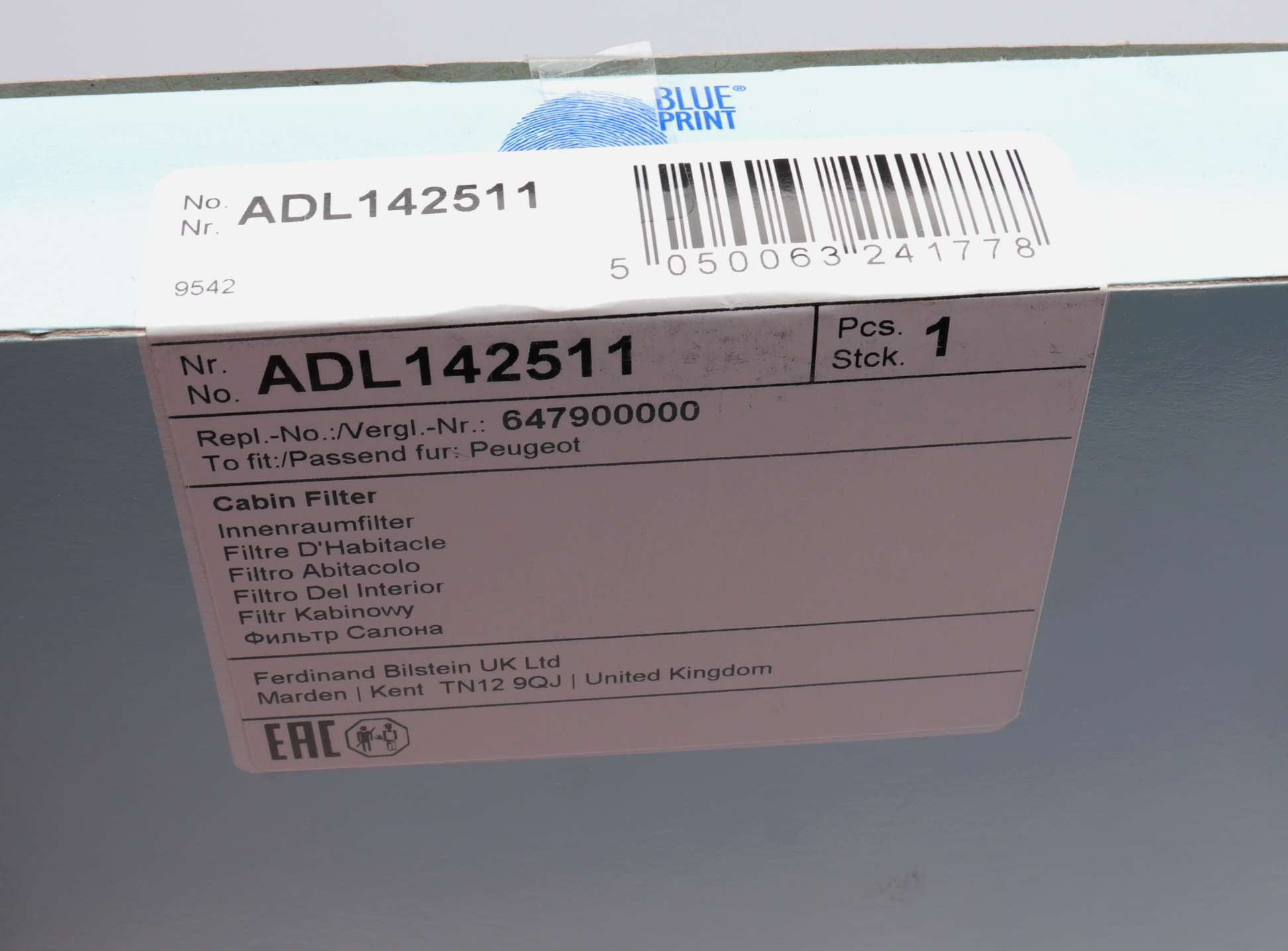 ADL142511 BLUE PRINT